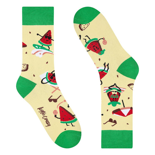 Chaussettes Pastèques à la plage