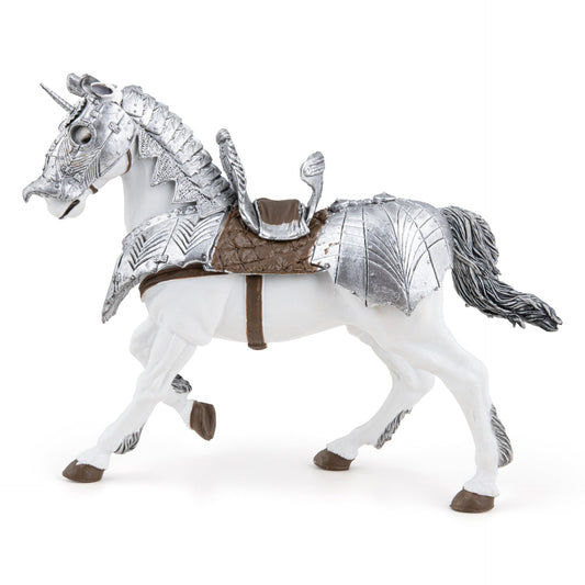 Figurine Cheval en armure Papo - personnage médiéval
