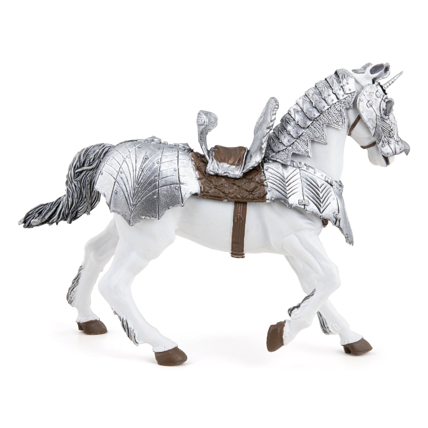 Figurine Cheval en armure Papo - personnage médiéval