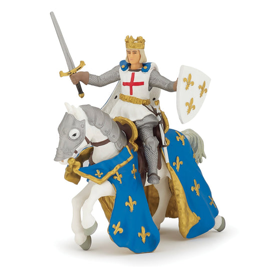 Figurine Saint Louis et son cheval Papo - personnage historique