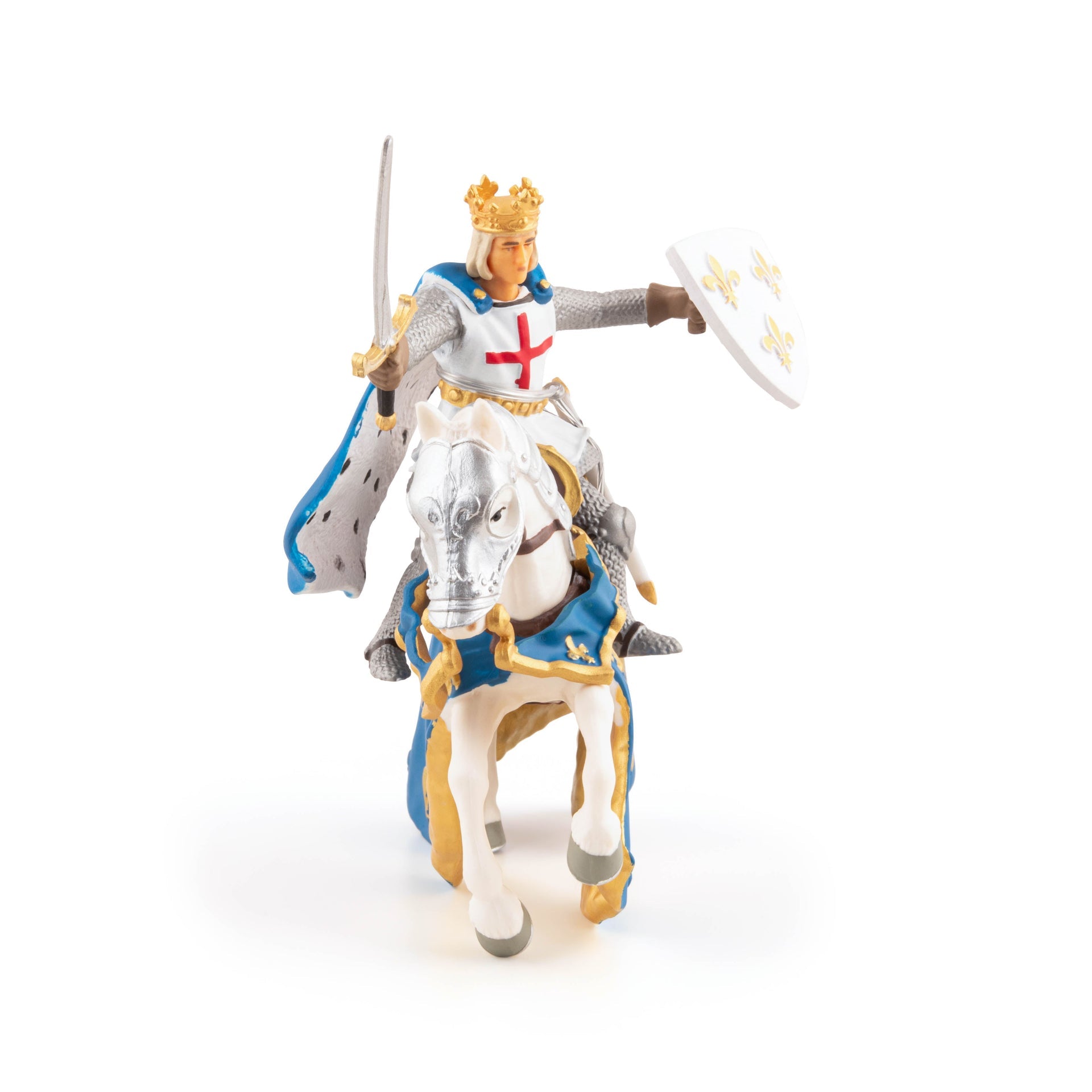 Figurine Saint Louis et son cheval Papo - personnage historique