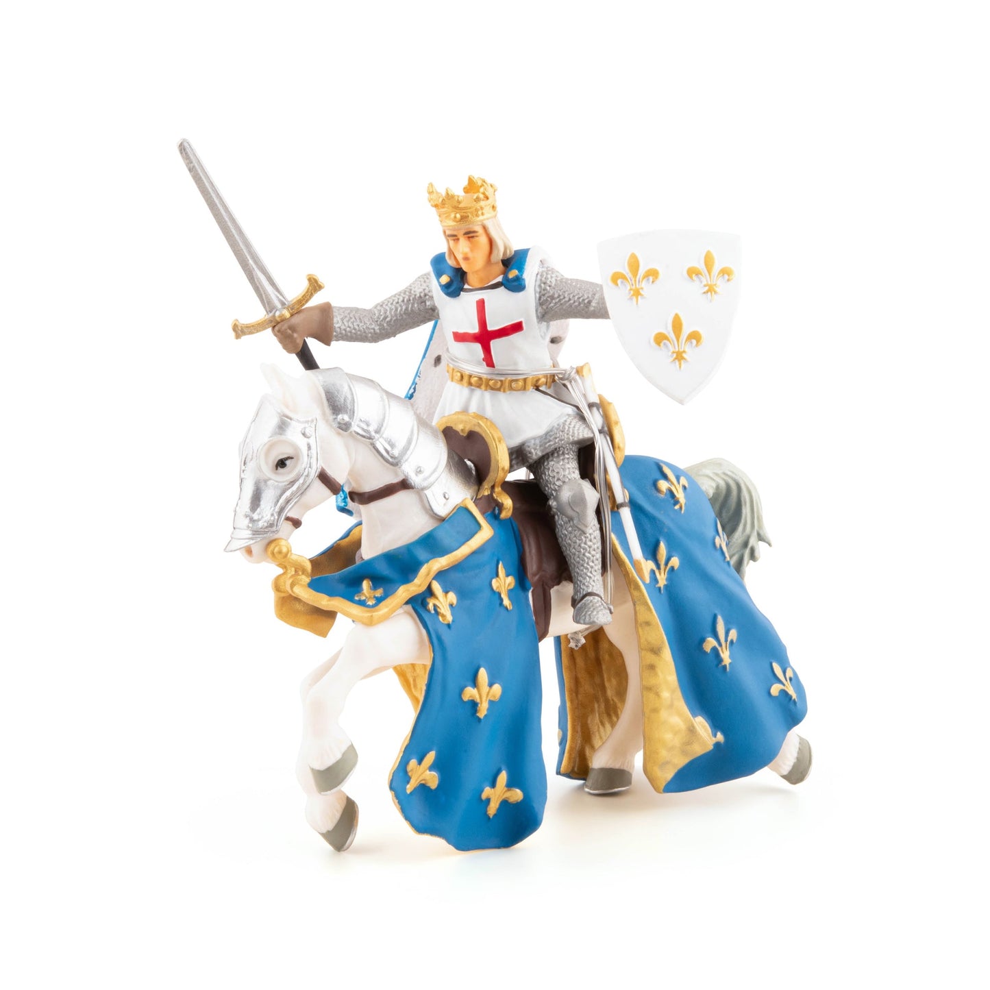 Figurine Saint Louis et son cheval Papo - personnage historique