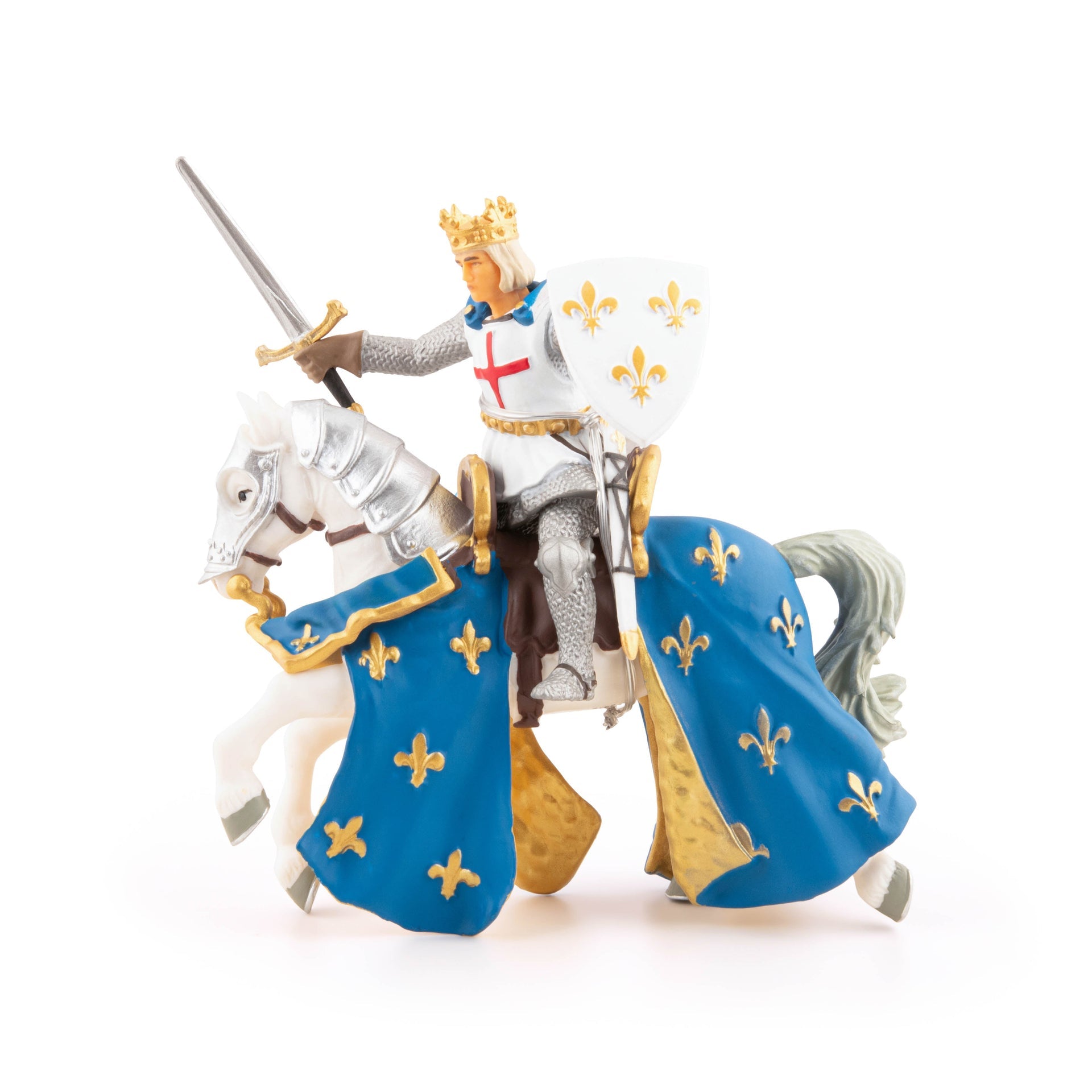 Figurine Saint Louis et son cheval Papo - personnage historique