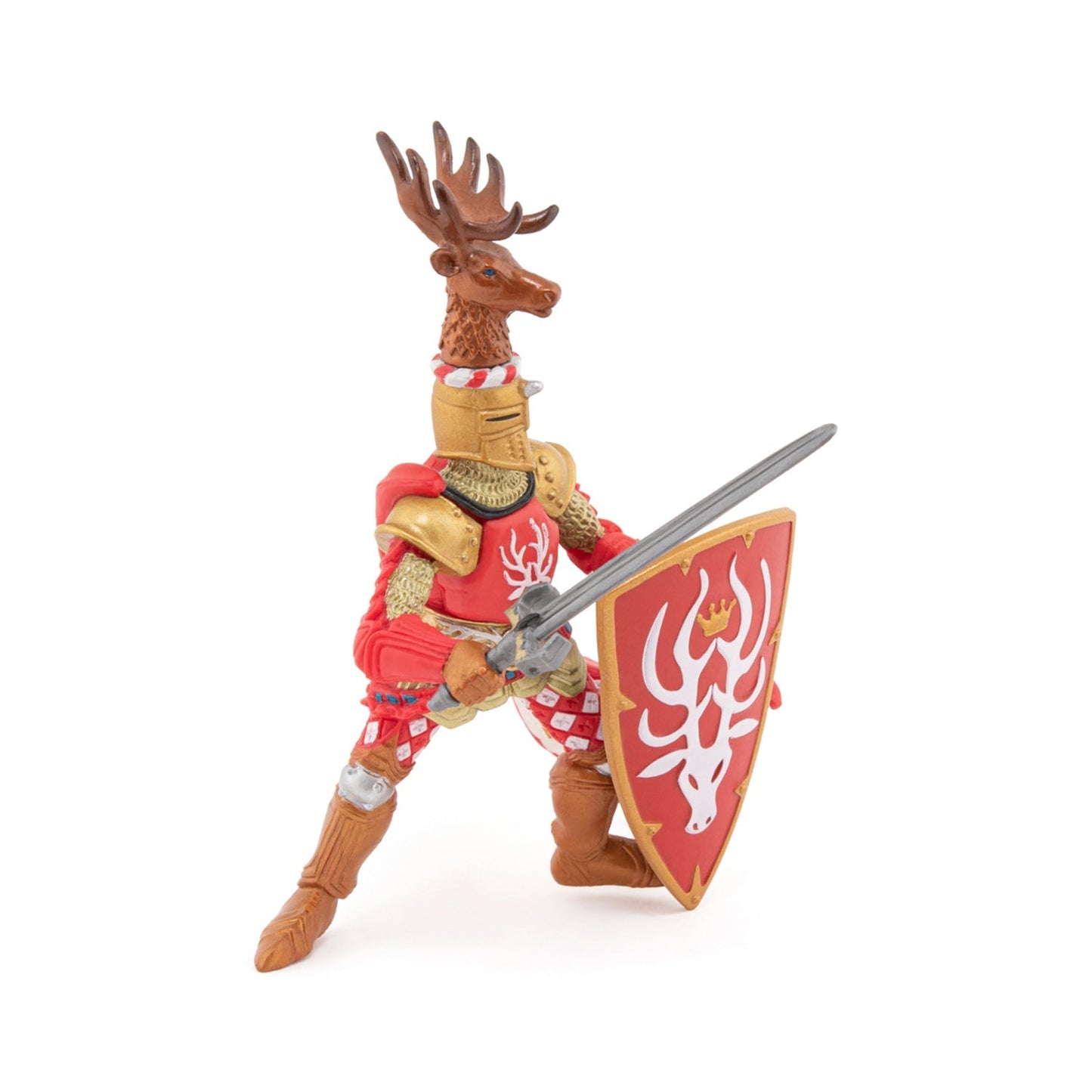 Figurine Maître des armes cimier cerf Papo - personnage médiéval