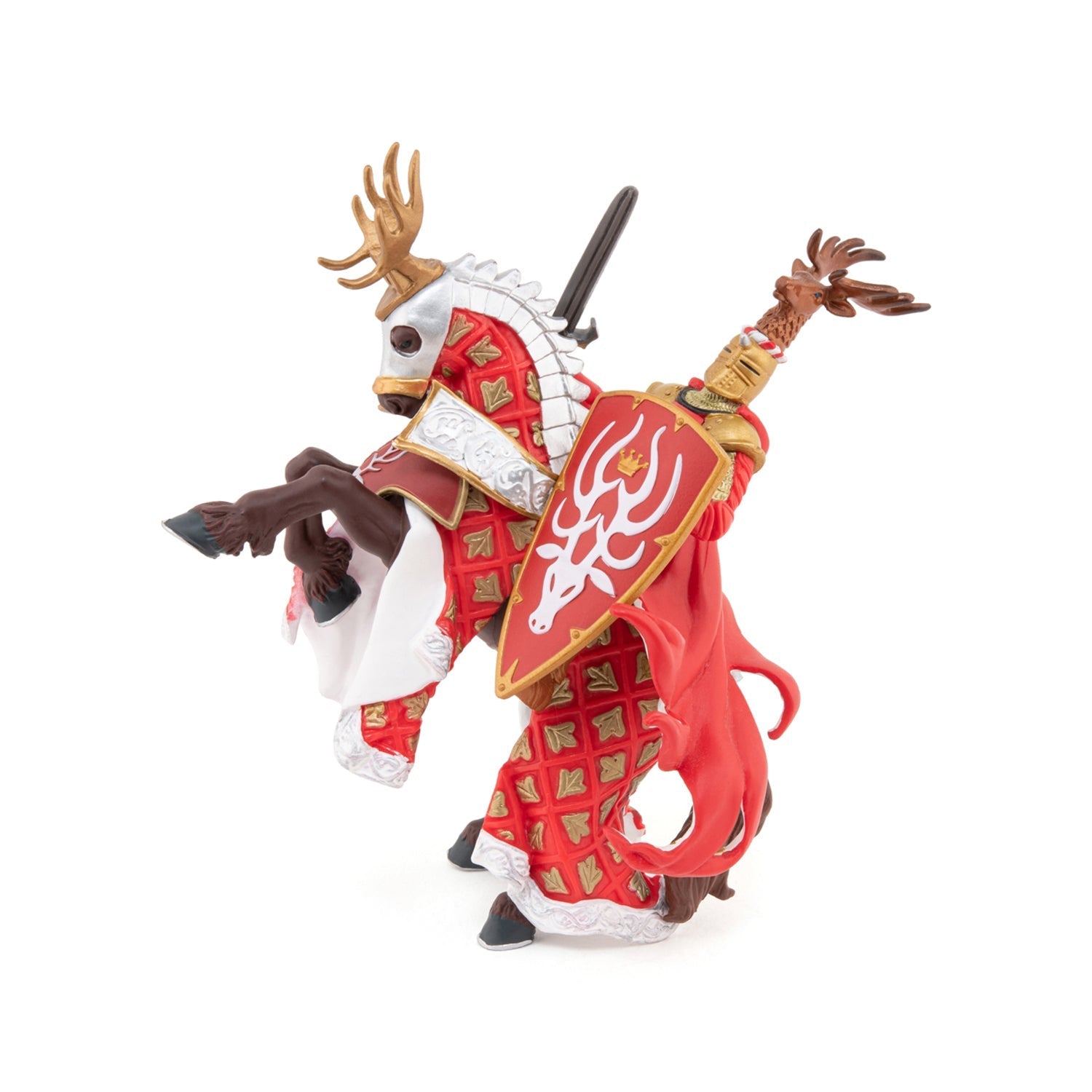 Figurine Maître des armes cimier cerf Papo - personnage médiéval