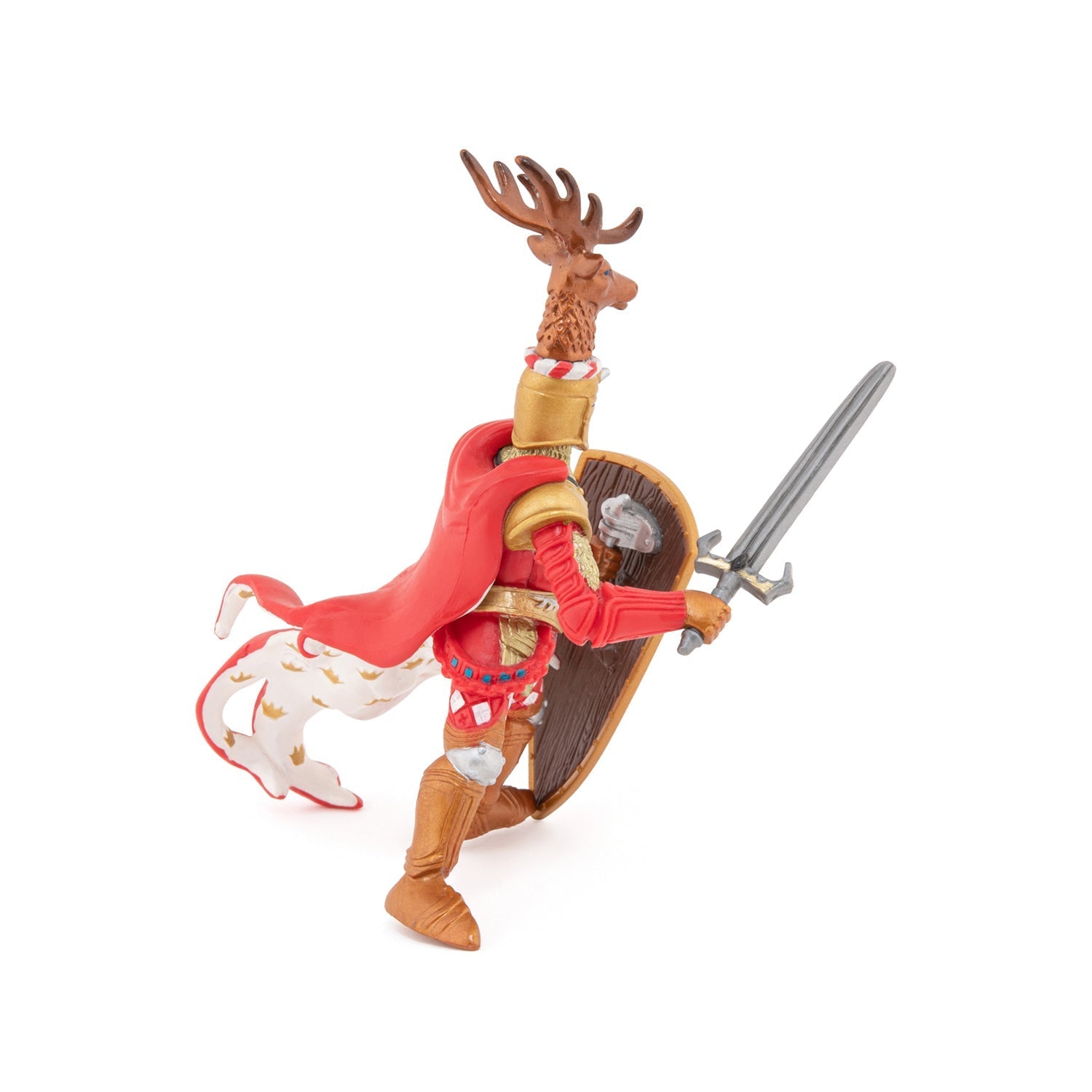 Figurine Maître des armes cimier cerf Papo - personnage médiéval