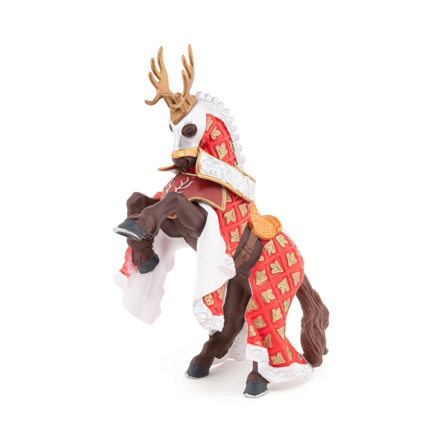 Figurine Cheval du Maître des armes cimier cerf Papo - personnage médiéval