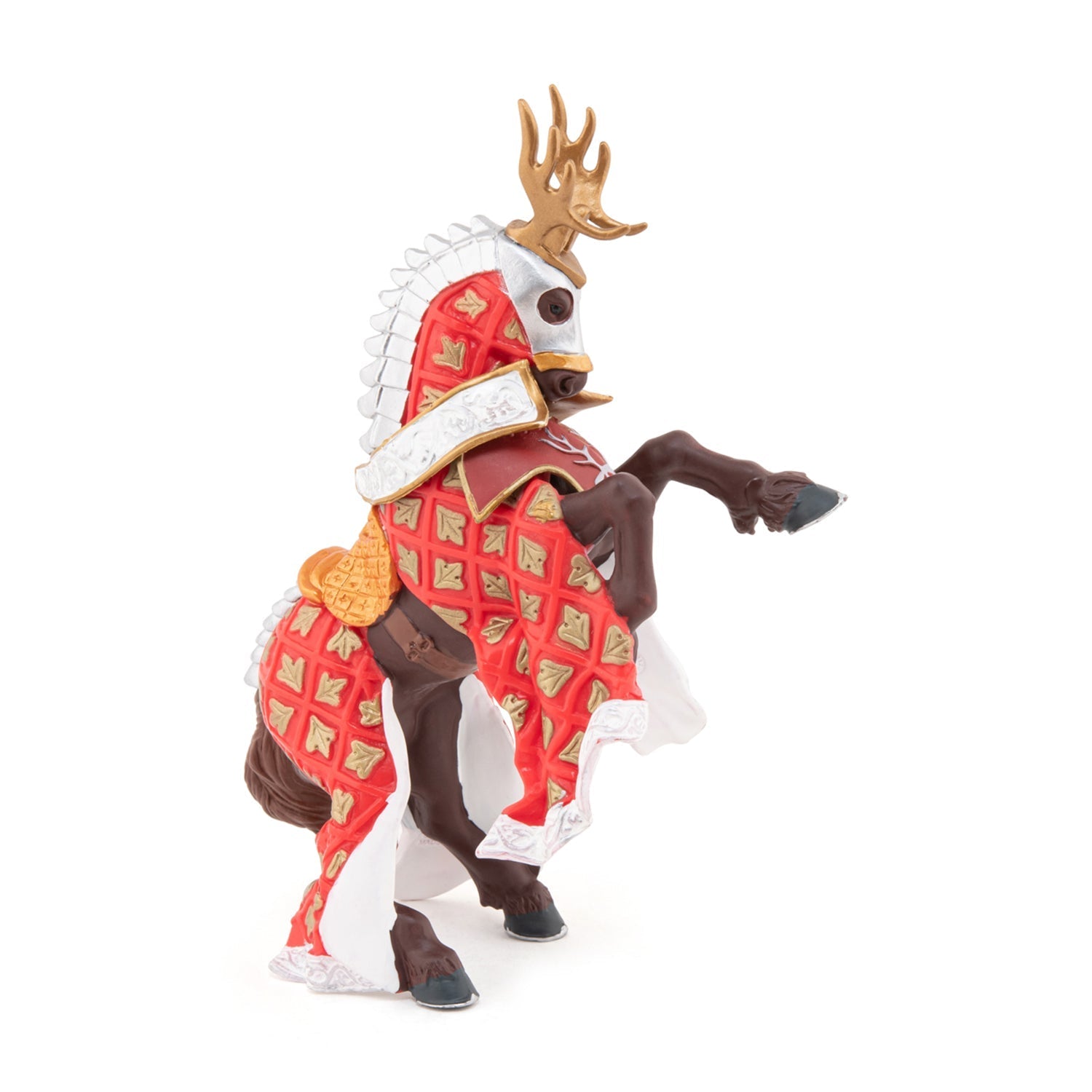 Figurine Cheval du Maître des armes cimier cerf Papo - personnage médiéval