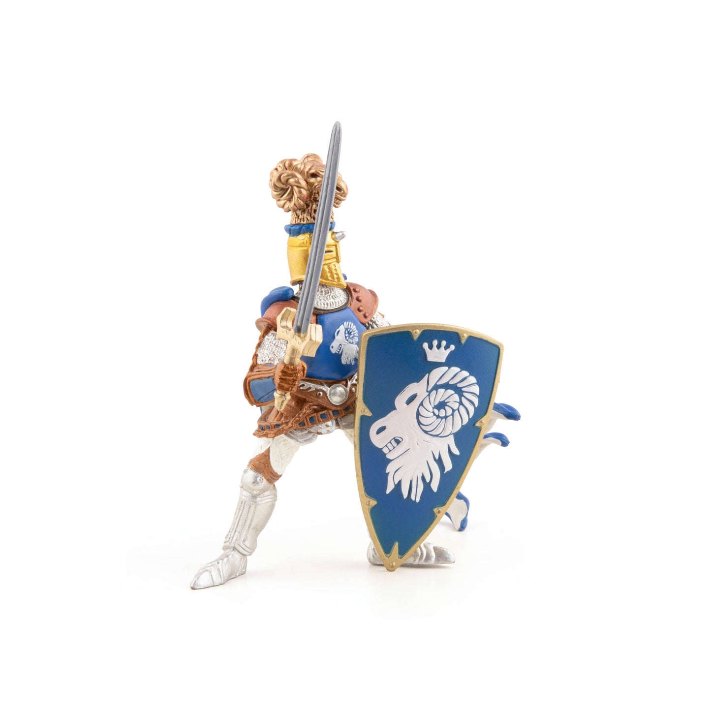 Figurine Maître des armes cimier bélier Papo - personnage médiéval