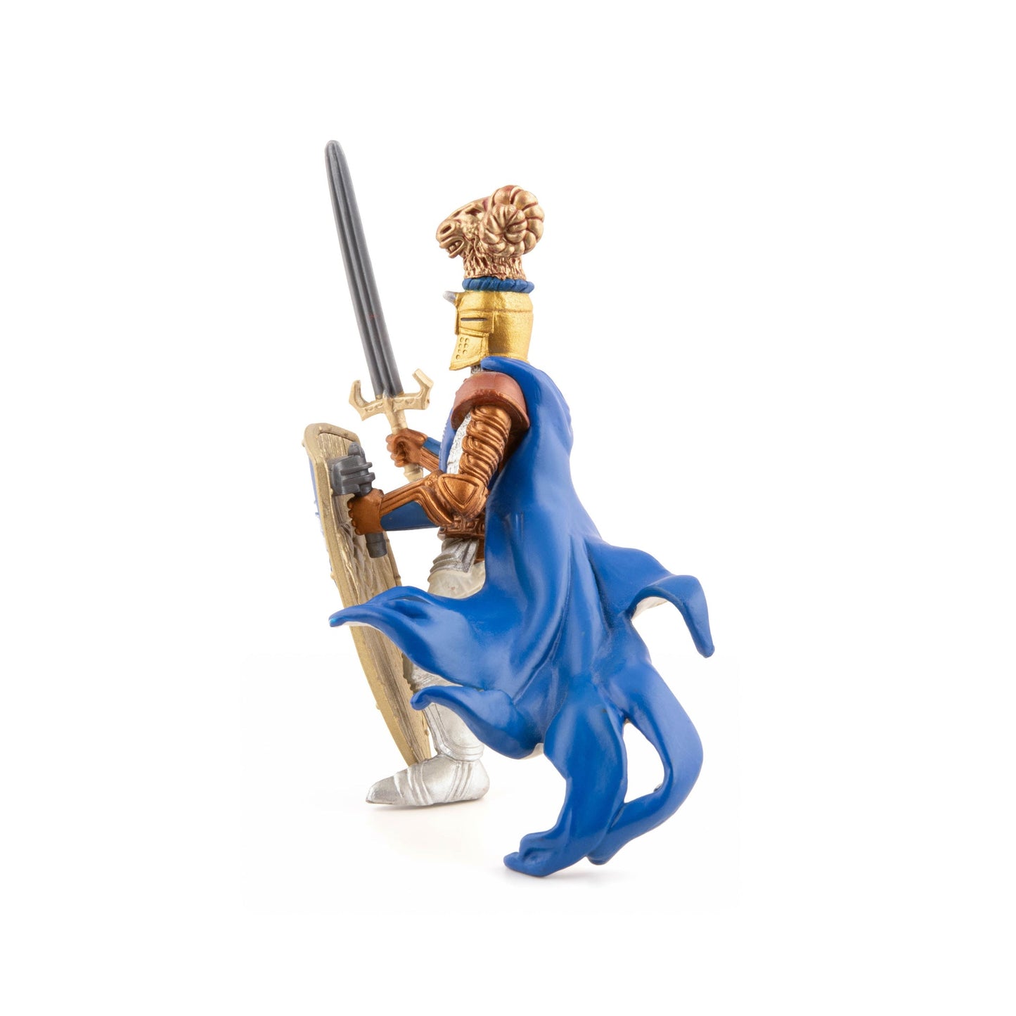 Figurine Maître des armes cimier bélier Papo - personnage médiéval
