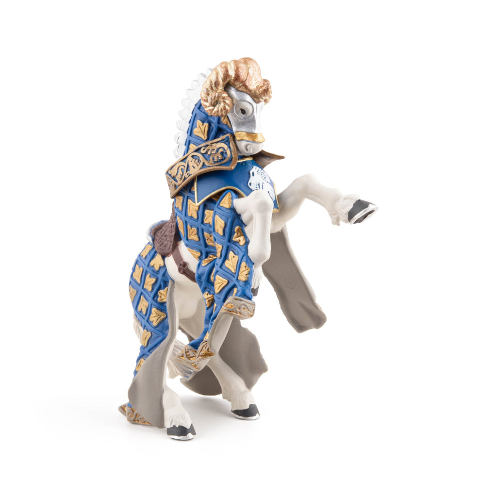 Figurine Cheval du Maître des armes cimier bélier Papo - personnage médiéval
