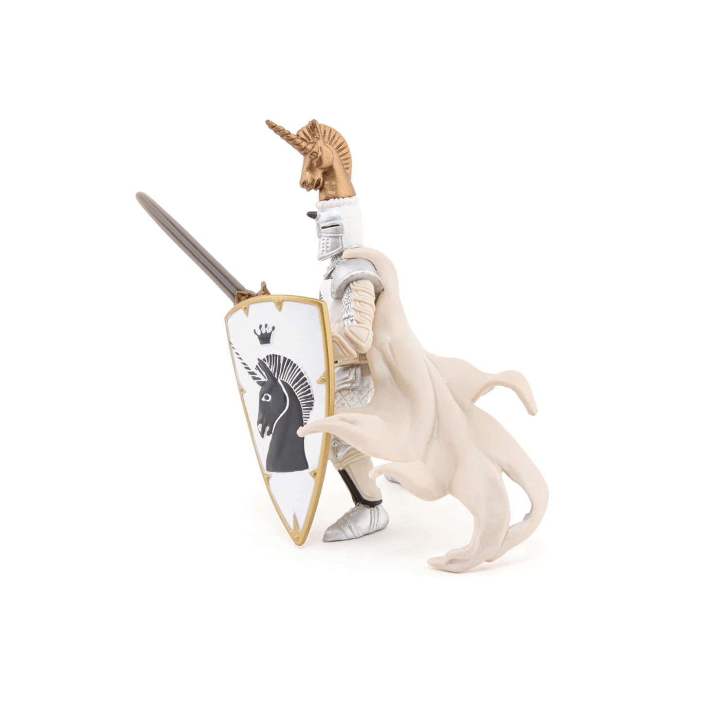 Figurine Maître des armes cimier licorne Papo - personnage médiéval