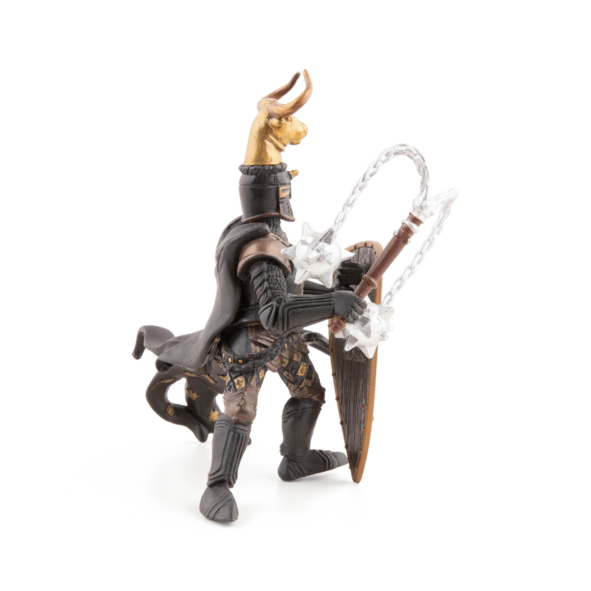Figurine Maître des armes cimier taureau Papo - personnage médiéval