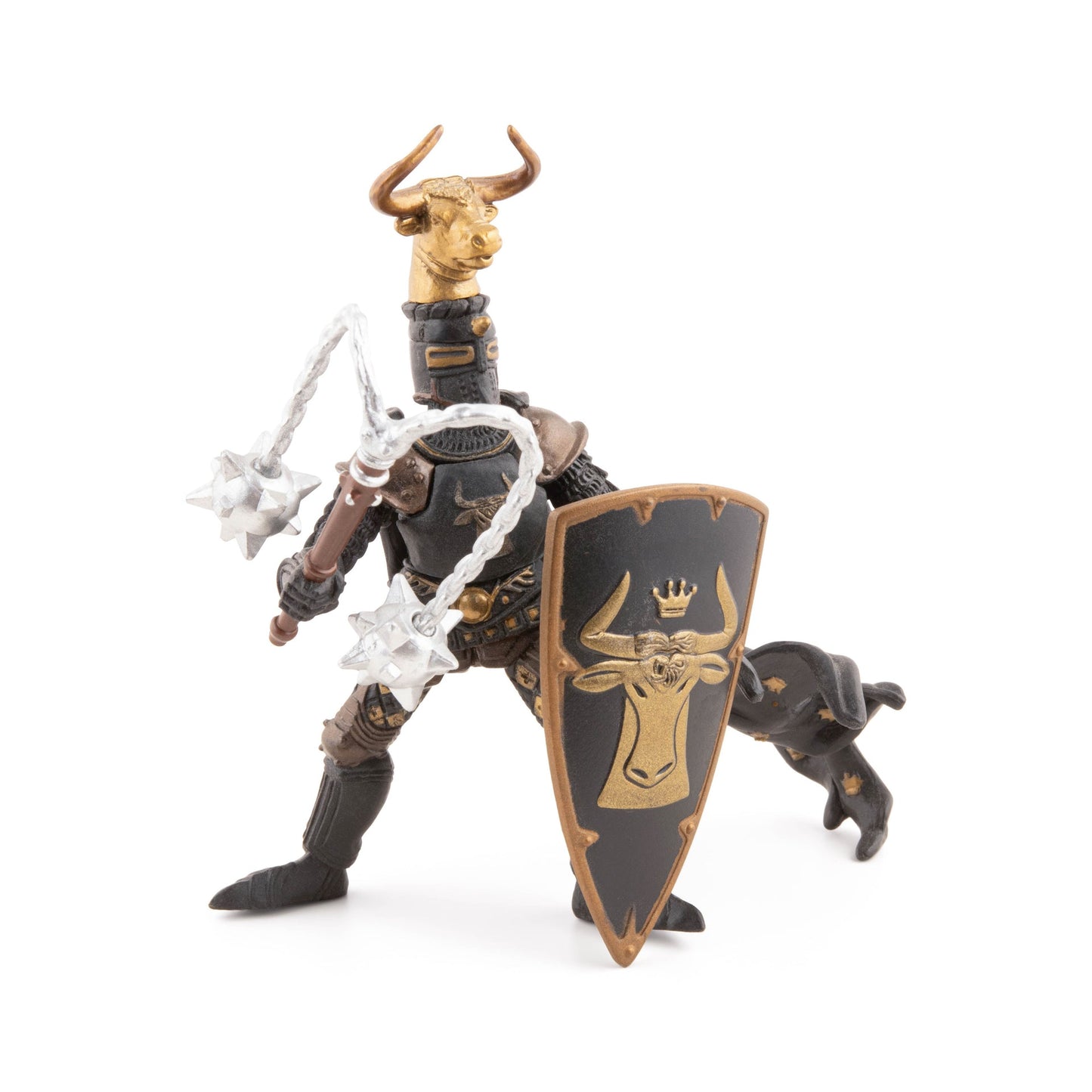 Figurine Maître des armes cimier taureau Papo - personnage médiéval