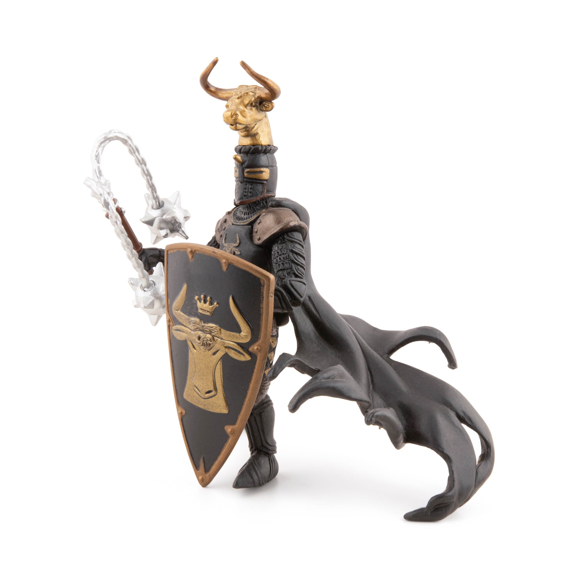 Figurine Maître des armes cimier taureau Papo - personnage médiéval