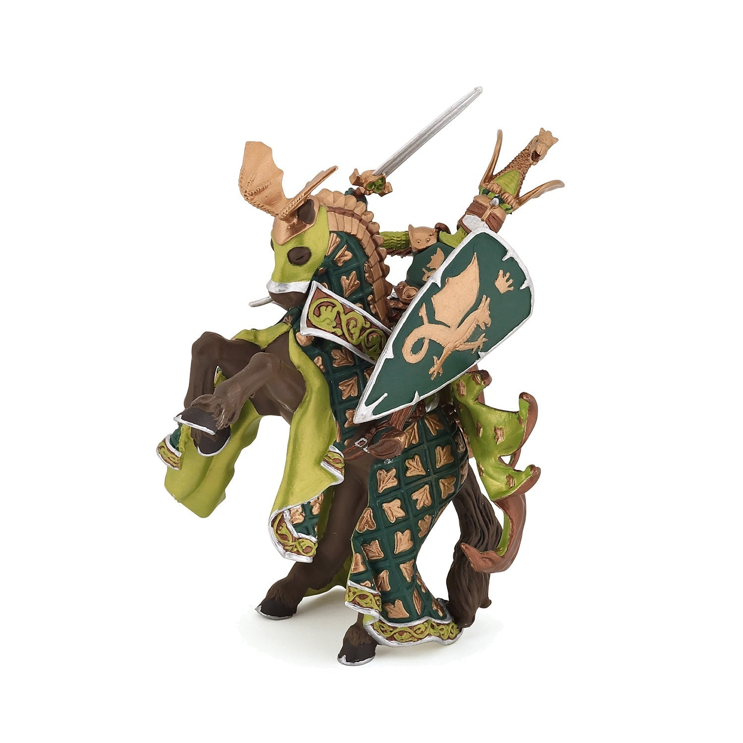 Figurine Maître des armes cimier dragon Papo - personnage médiéval