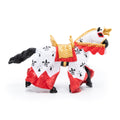Figurine Cheval du roi Arthur rouge Papo - personnage médiéval