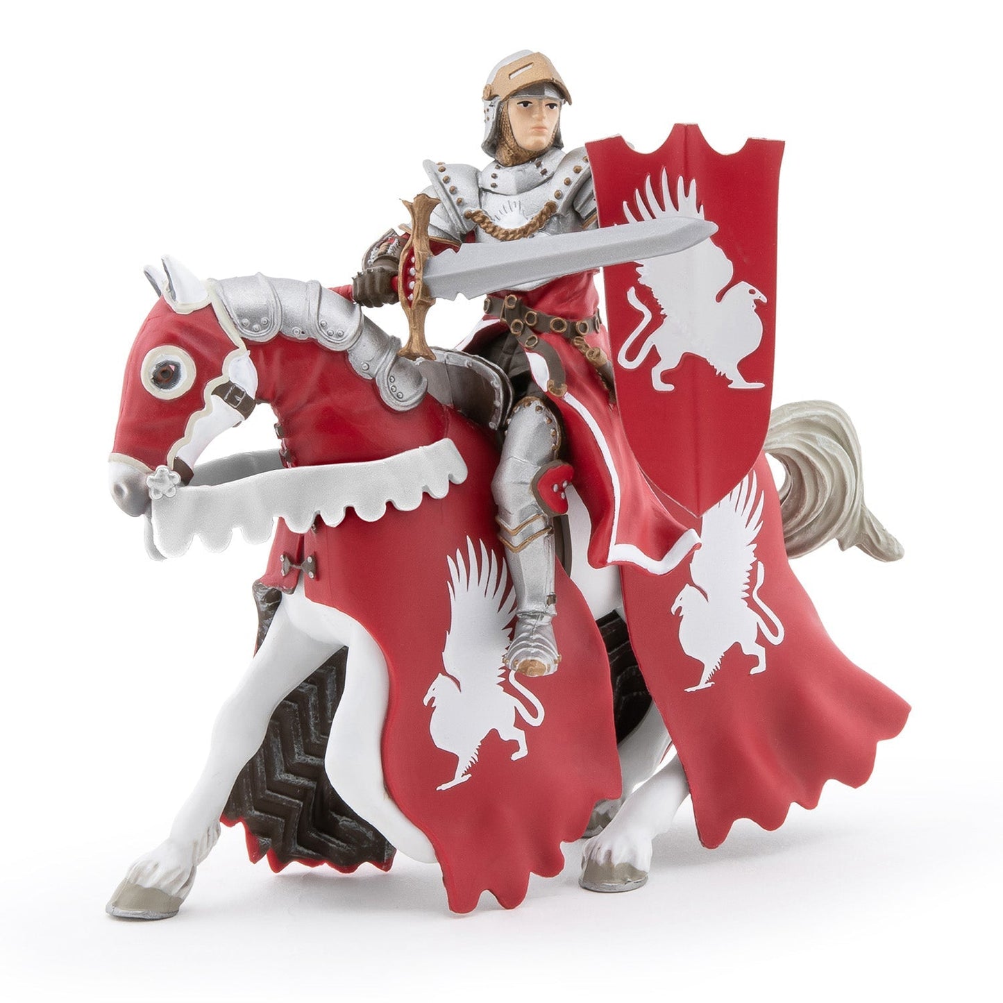 Figurine Cheval du chevalier griffon Papo - personnage médiéval