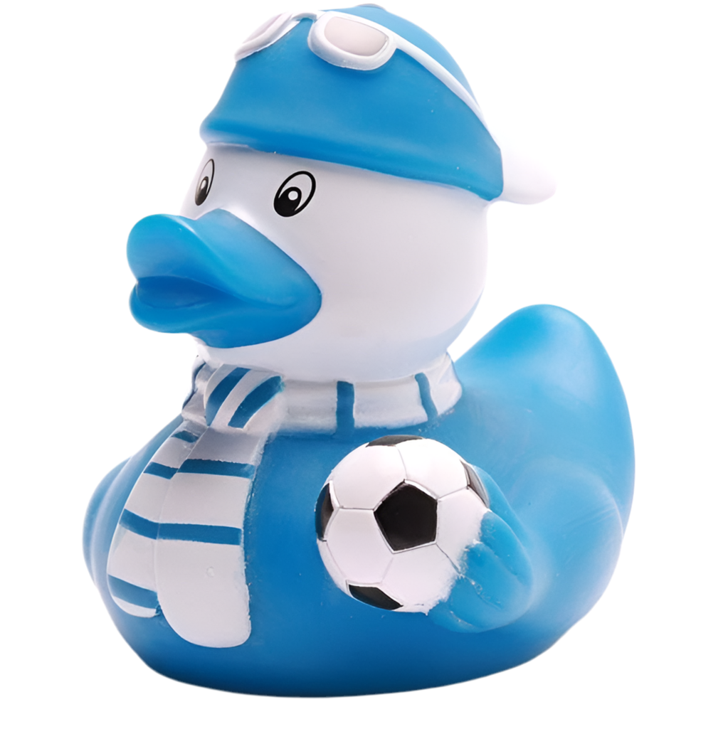 Canard Supporter de Football Bleu Duckshop CoinCaillerie