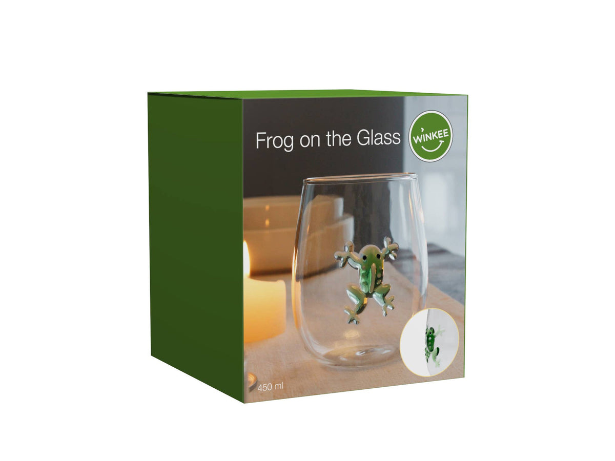Verre Figurine Grenouille