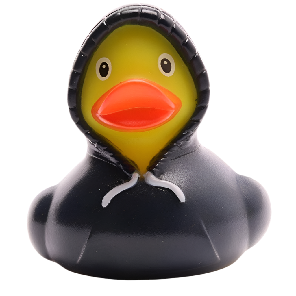 Canard Sweat à Capuche - Noir Duckshop CoinCaillerie