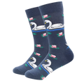 chaussettes cygne sur l etang mrcol