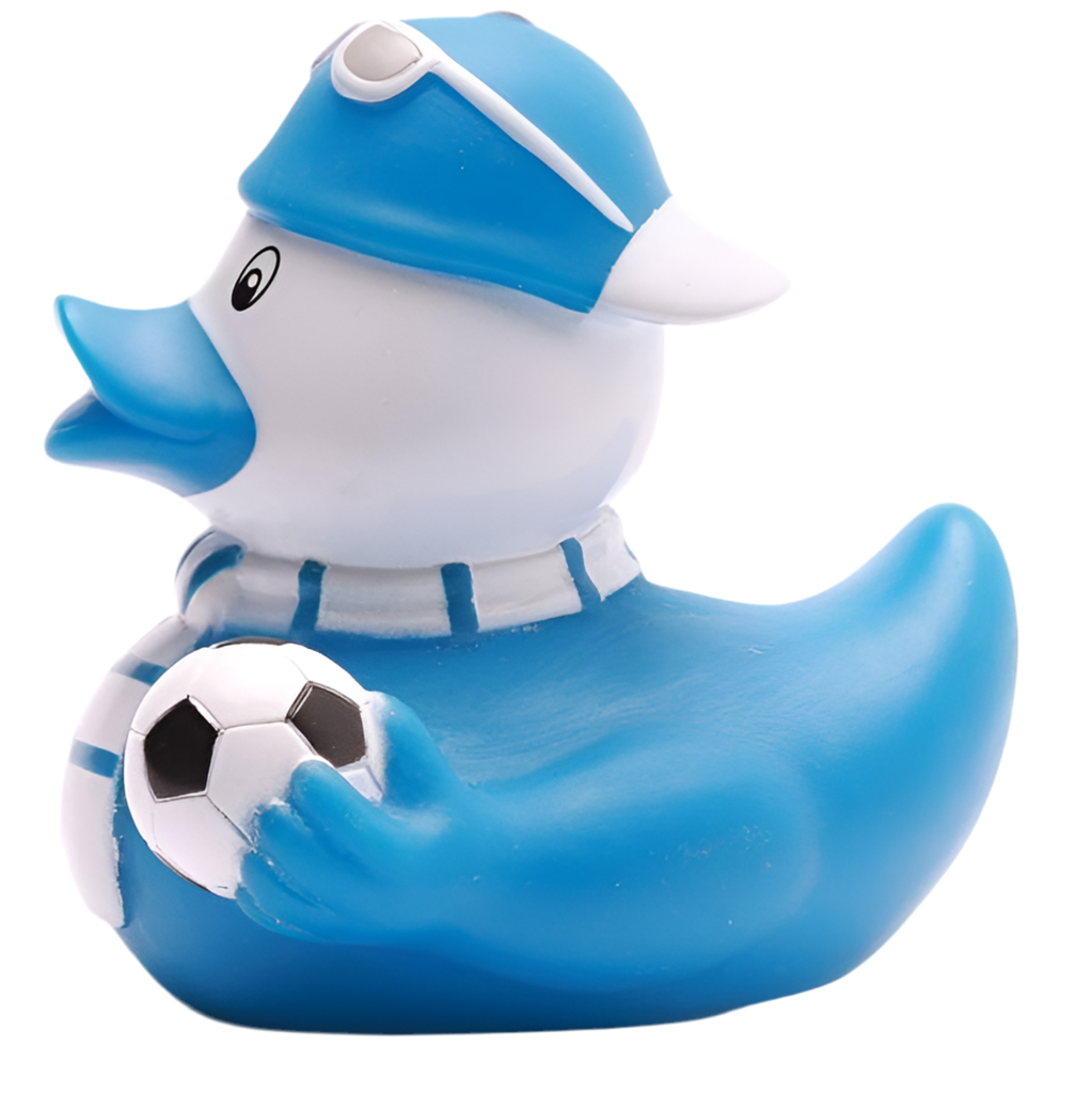 Canard Supporter de Football Bleu Duckshop CoinCaillerie