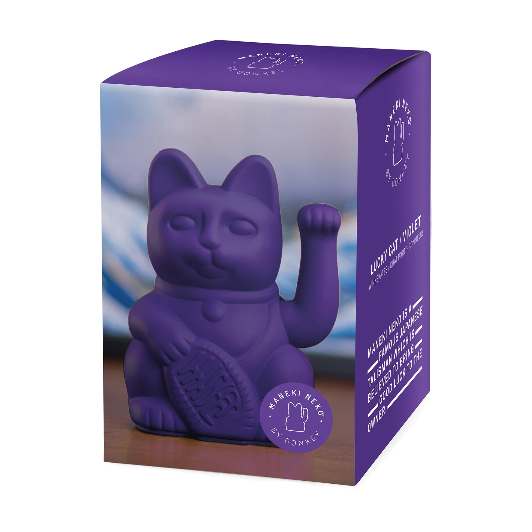 Chat Chanceux Violet