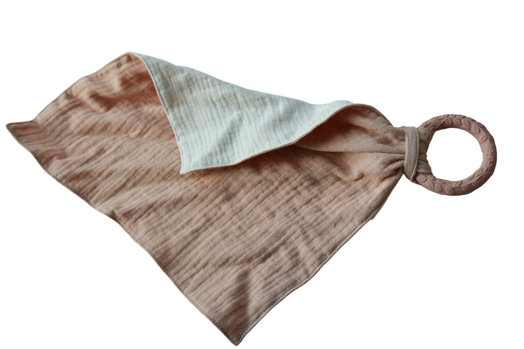 Doudou avec anneau de dentition Rose - Natruba
