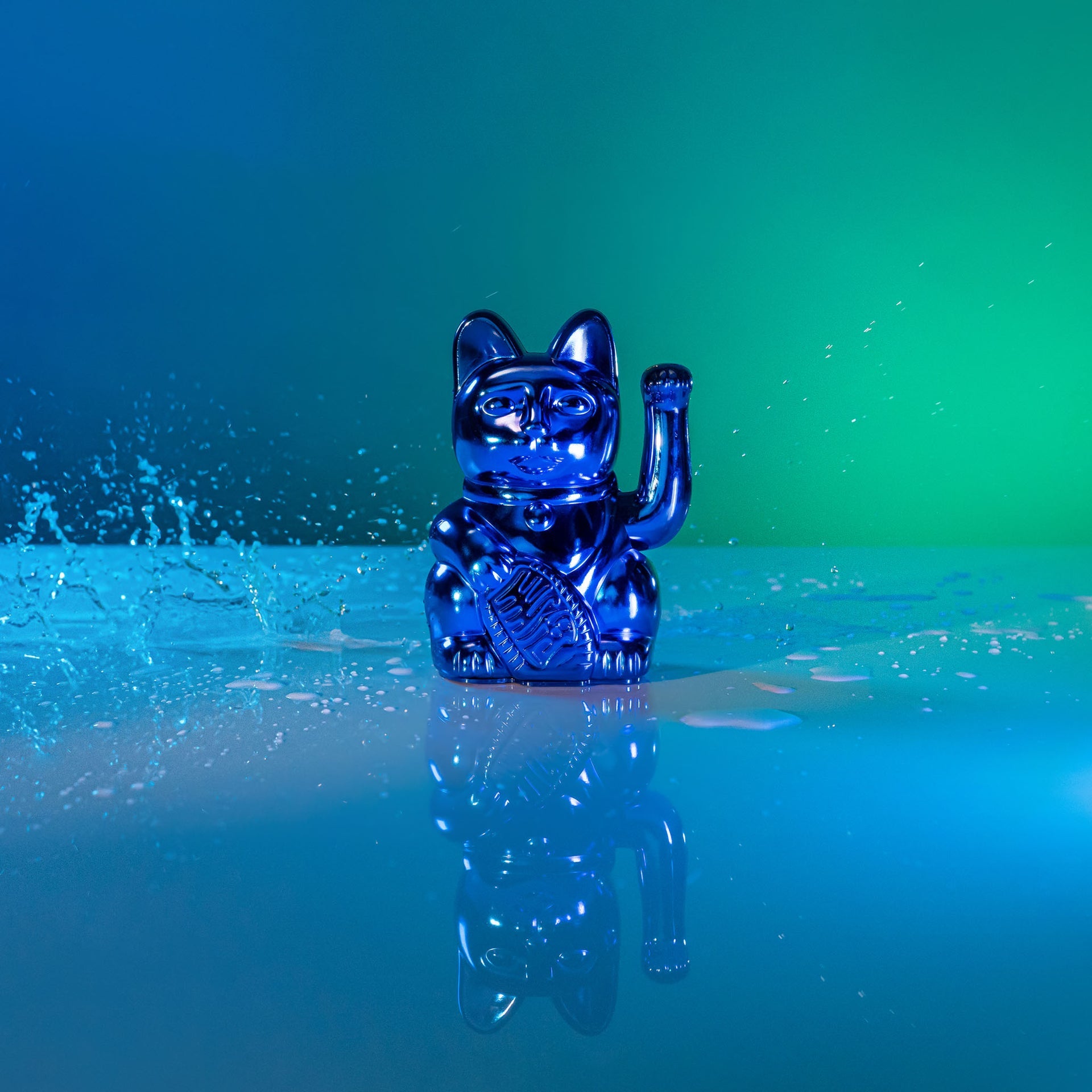 Chat Chanceux Bleu Brillant - Cosmic Edition Terre