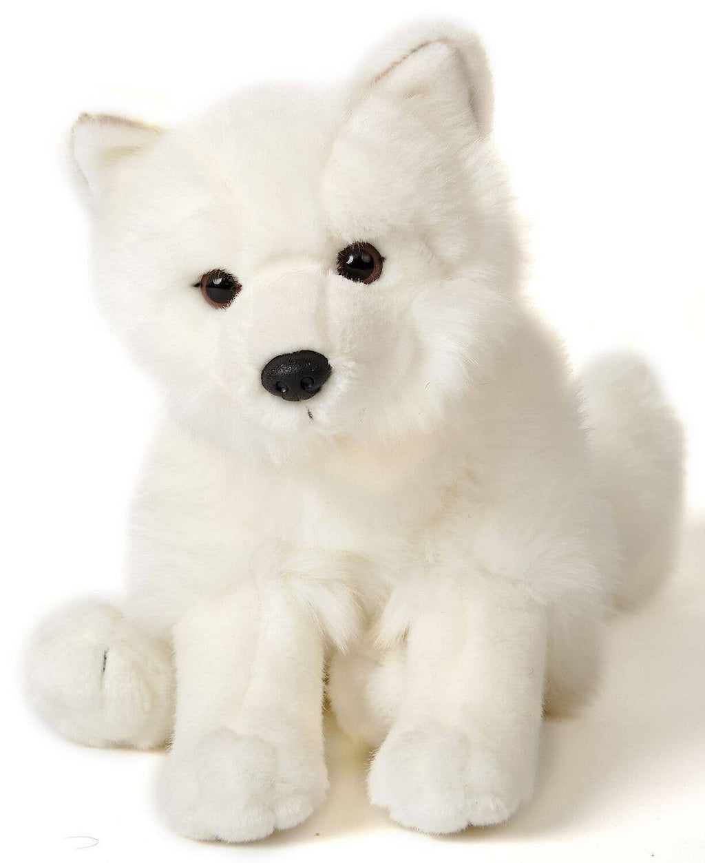 Renard arctique, assis, 23 cm (hauteur), peluche Uni Toys