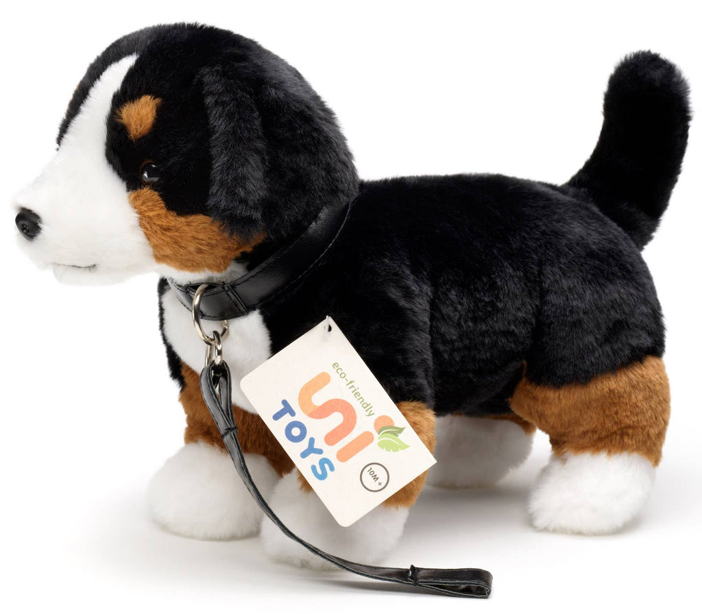 Peluche Bouvier bernois, avec laisse Uni Toys