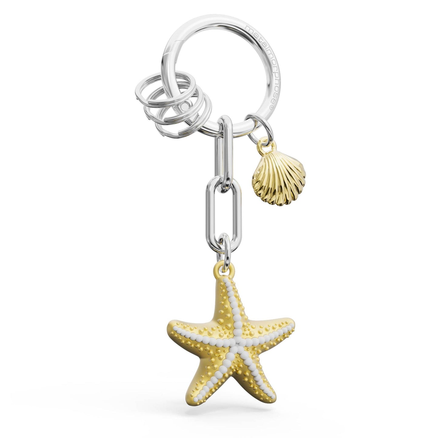 Starfish Charm Keychain
