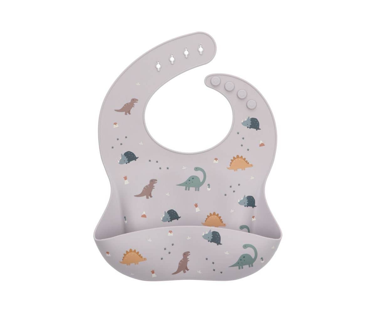 Bavoir en silicone Monde des Dinosaures