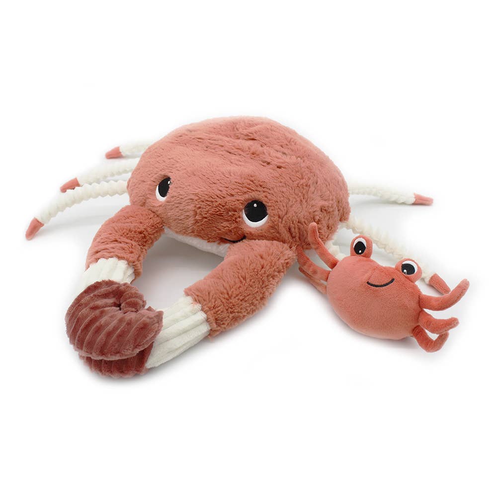 Peluche crabe Cassecou maman et son bébé terracotta – Les Ptipotos