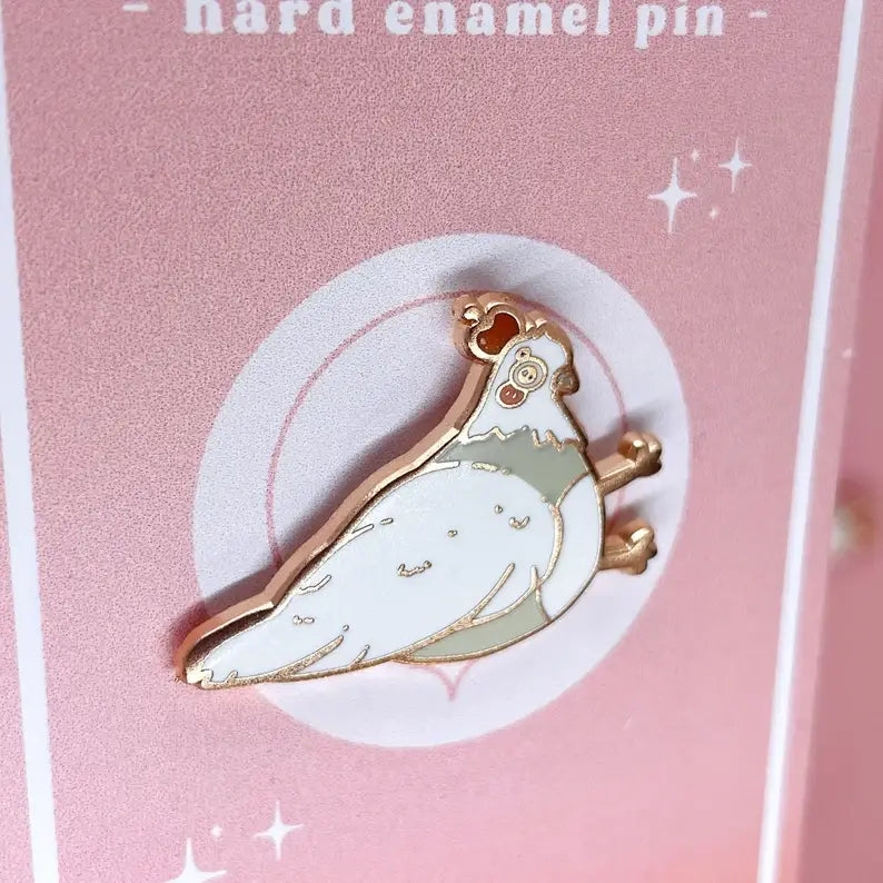 Pin's Pigeon Cerise