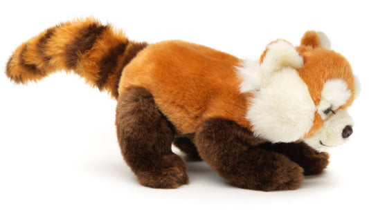 Sitzendes rotes Panda-Plüschtier