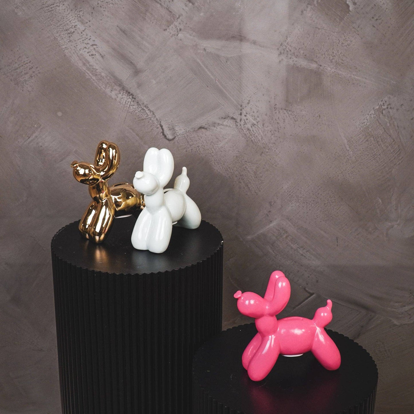 Ornement - Tirelire Chien Ballon - Vert menthe - 17x7x17cm