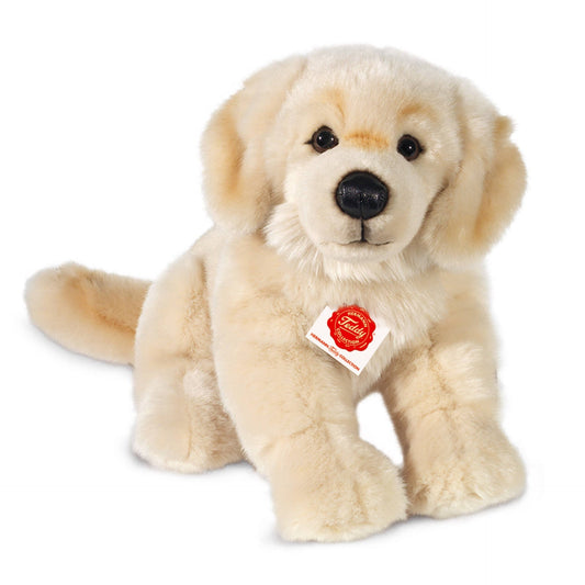 Sitzendes Golden-Retriever-Plüschtier