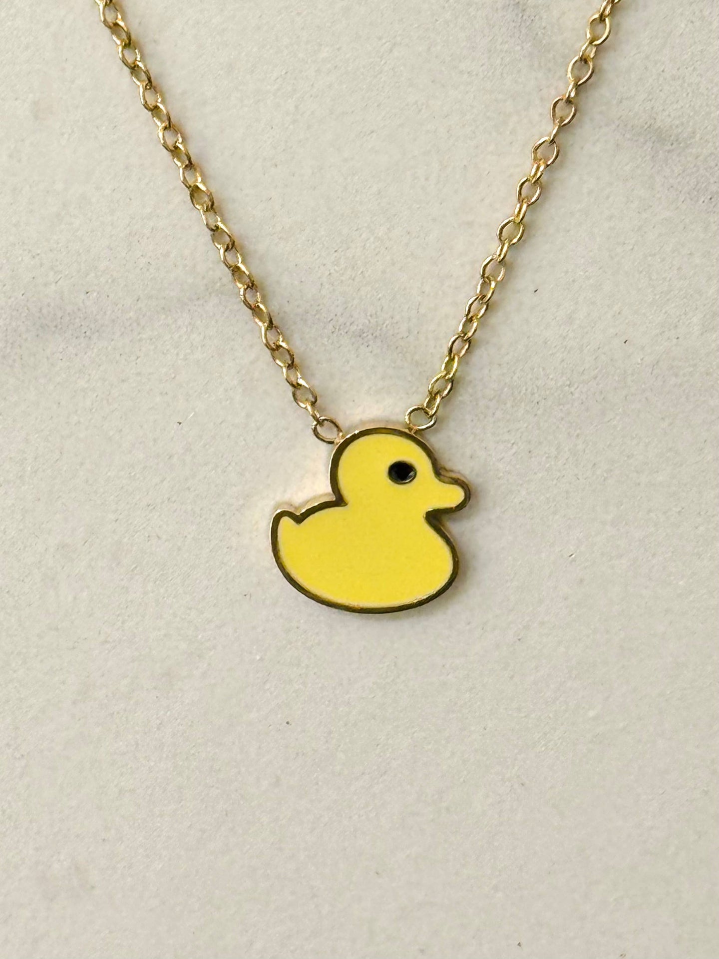 Collier Canard Jaune