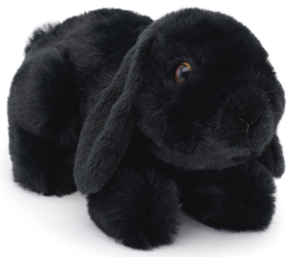 Peluche Lapin Bélier, couché (noir) Uni Toys