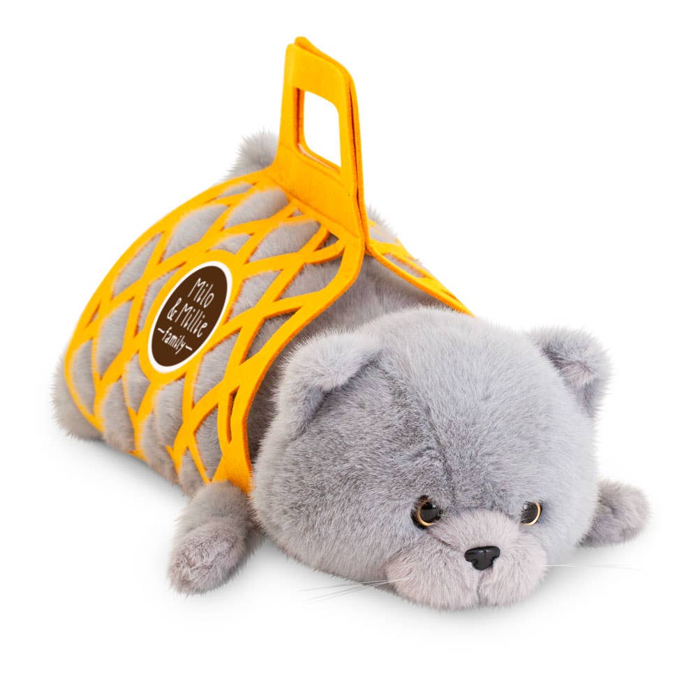 Peluche de Milo & Millie, Milo le chat gris (56 cm)-0+