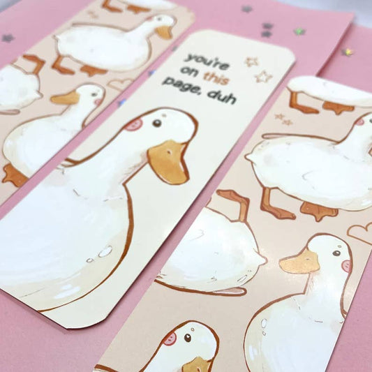 Duck bookmark “Your on this Page”