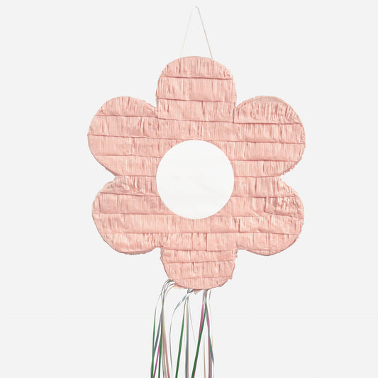 Piñata de flor rosa