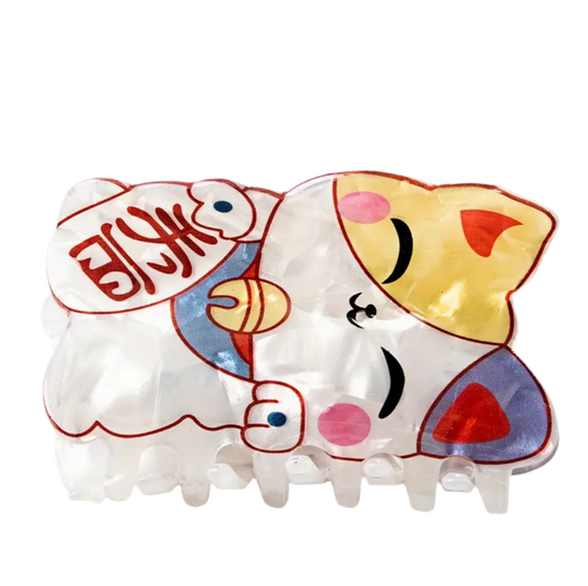 pince a cheveux chat chanceux