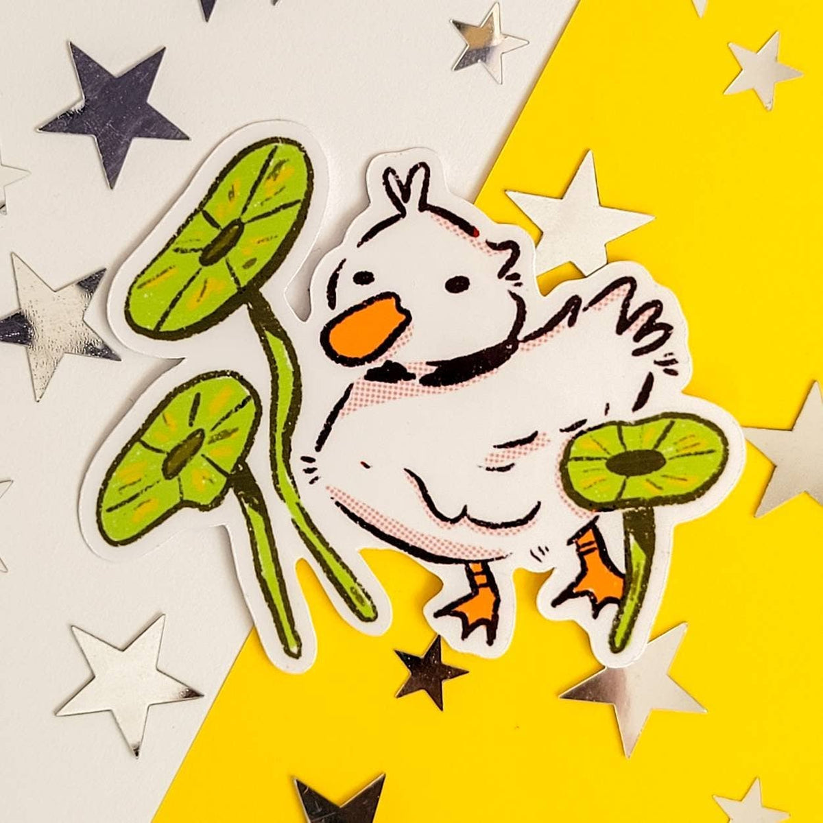 canard aux plantes stickers canard mignon 31042380
