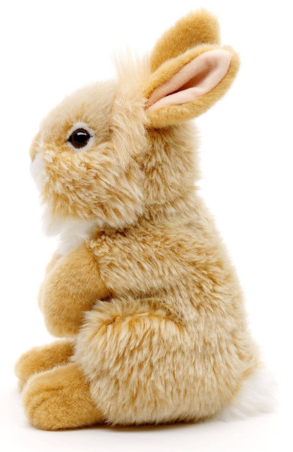 Peluche Lapin angora debout (beige) Uni Toys