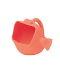 Scrunch: VERSEUR POISSON corail 16x15x12cm, repliable, 100% silicone, recyclable, 12m+