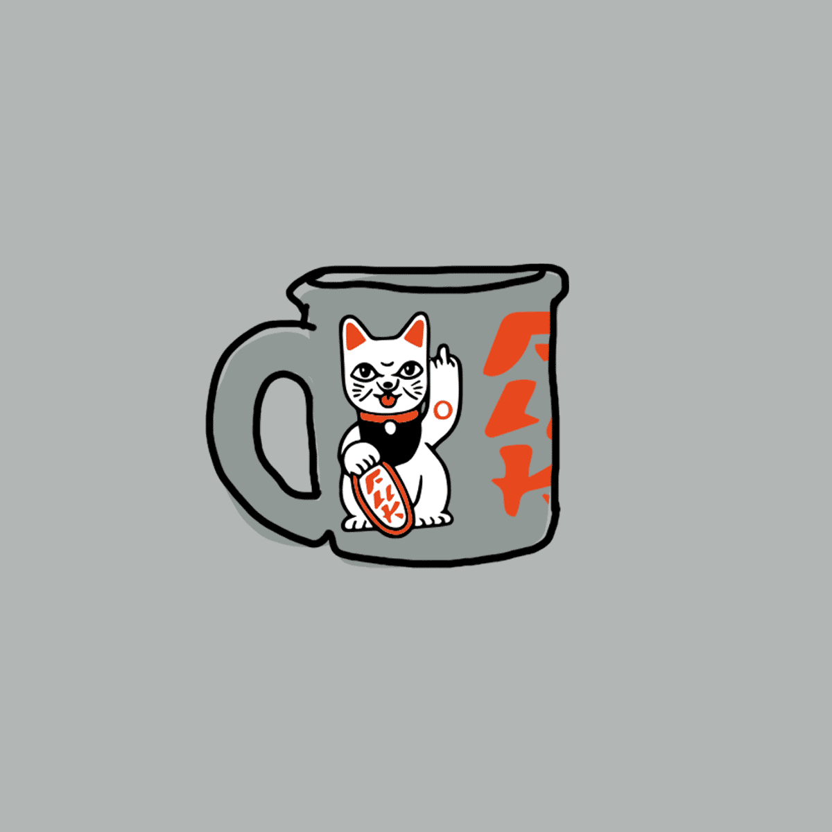 Mug Chat chanceux « F**k You Neko » – 375 ml