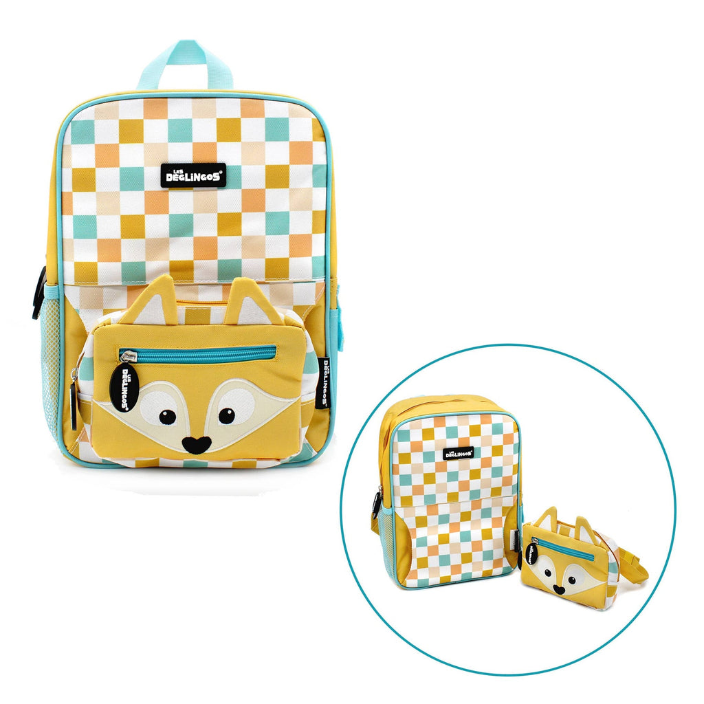 Sac à dos 2-en-1 avec sac banane amovible Cyranos le renard